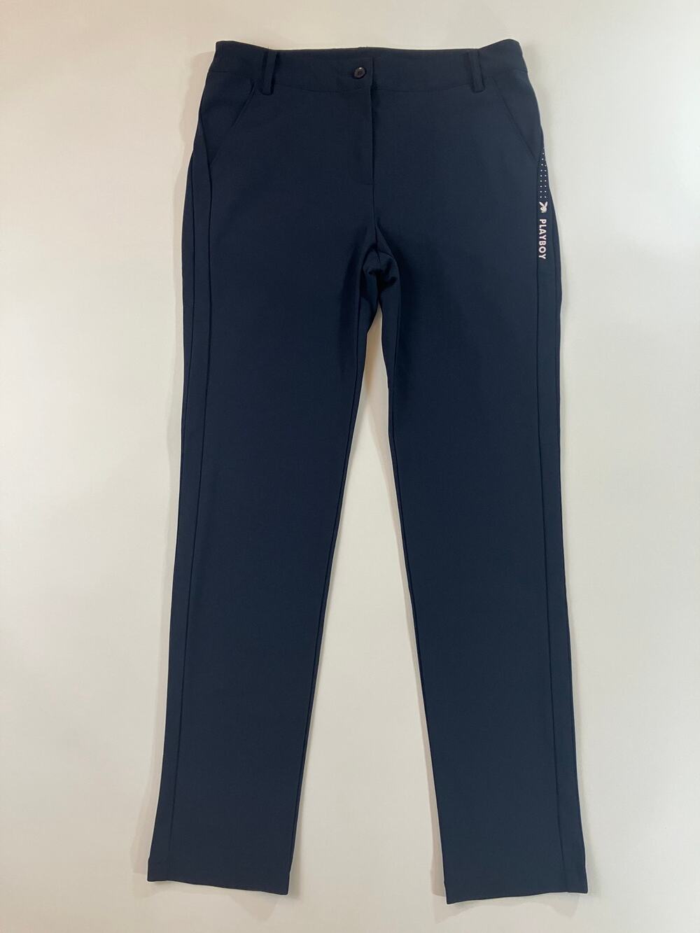 Playboy Golf Women's Size 48 Navy Golf Pants Bunny Logo Performance Trousers